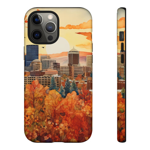 An Urban Autumn Overlook - Impact Resistant Phone Case iPhone 12 Pro Max Matte